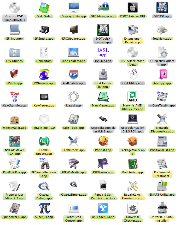 Tools OSx86