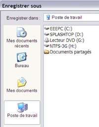 creation fichier depuis WinXP sur NTFS-3G