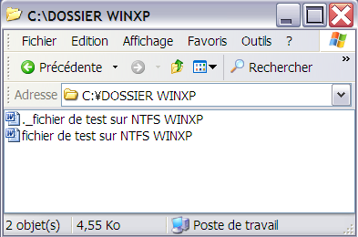 fichier rtf depuis Windows Xp