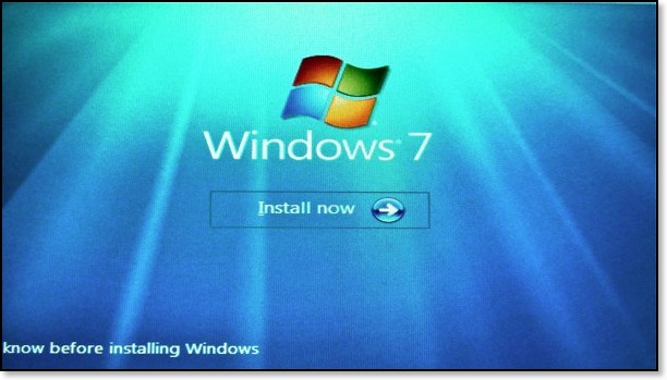 windows 7 install now