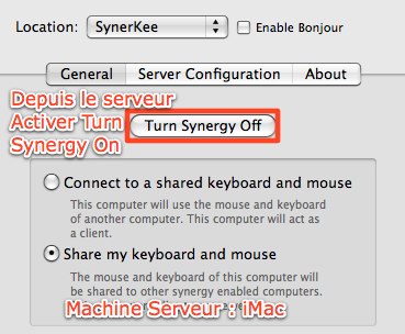 Turn Synergy On imac